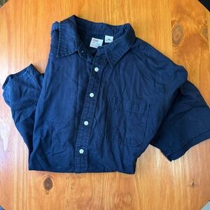 Vintage Men’s XL Levi’s Dry Goods Navy Short Sleeve Shirt